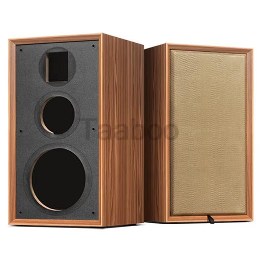 8 Inch Three-Way Labyrinth Speaker Empty Box Bookshelf Speaker Home Speaker DIY Hifi Audio Wooden Handmade Box Passive Speaker