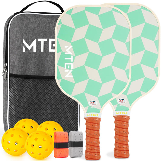 Pickleball Paddles, USAPA Approved Fiberglass Surface Pickleball Set with Pickleball Rackets, Pickleball Paddles Set for Men Women