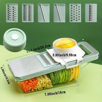 ChopMaster 6-in-1 Manual Vegetable Chopper – Ultimate Kitchen Slicer for Fast, Easy Prep  Description: