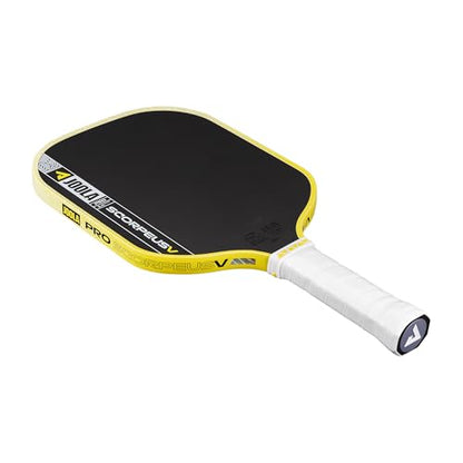 JOOLA Pro V Pickleball Paddle - 14mm/16mm - Raw Carbon Fiber Textured Surface - Enhanced Frame & Propulsion Core, USAPA & UPA-A Certified, NFC Chip Enabled, Premium Control & Lightweight Performance