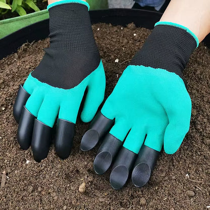 ClawMaster Garden Gloves – Digging & Planting Gloves with Non-Slip Grip and Built-In Claws
