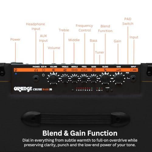 Orange Crush Bass 100W Bass Guitar Combo Amp, Orange