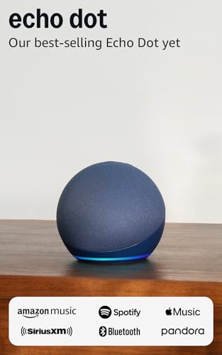 Amazon Echo Dot (newest model) - Vibrant sounding speaker, Designed for Alexa+, Great for bedrooms, dining rooms and offices, Charcoal