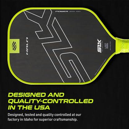 Selkirk Sport SLK Halo Raw Carbon Fiber Pickleball Paddle | Designed in The USA | Choose The T700 Raw Carbon Fiber Power, 18k Ultraweave Control, or Aramid Fiber Linkweave Thermoformed Pro
