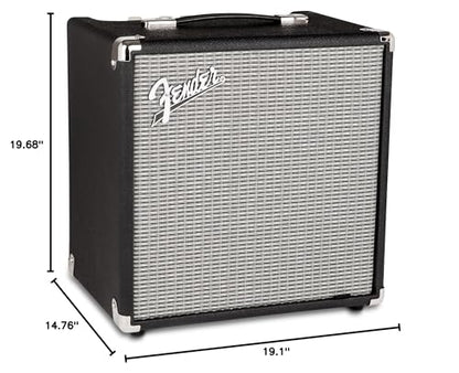 Fender Rumble 40 V3 Bass Amp for Bass Guitar, 40 Watts, with 2-Year Warranty Speaker, with Overdrive Circuit and Mid-Scoop Contour Switch