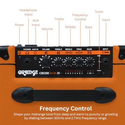 Orange Crush Bass 100W Bass Guitar Combo Amp, Orange
