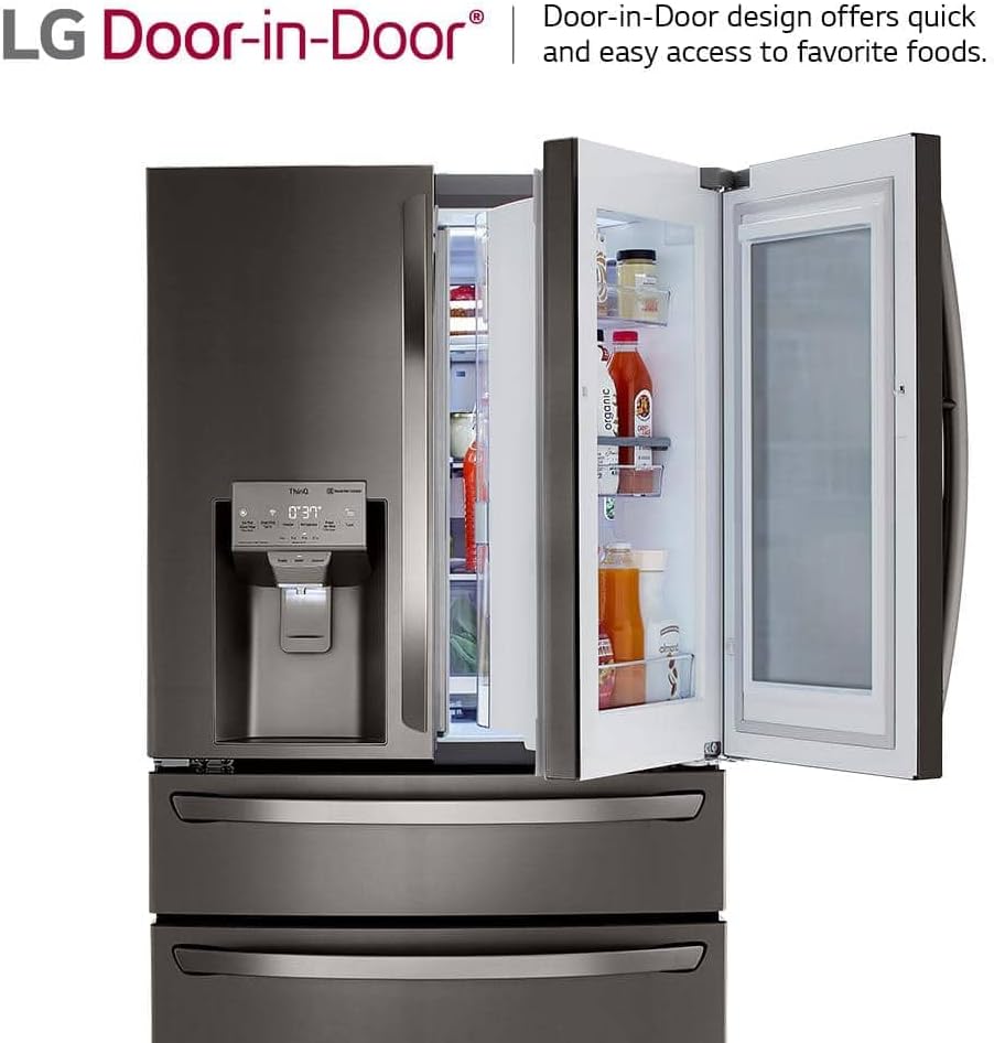 LG 23 cu. ft. Smart wi-fi Enabled InstaView™ Door-in-Door® Counter-Depth Refrigerator with Craft Ice™ Maker
