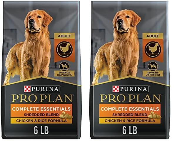 Purina Pro Plan Complete Essentials Shredded Blend Salmon and Rice Dog Food Dry Formula with Probiotics for Dogs - 33 lb. Bag