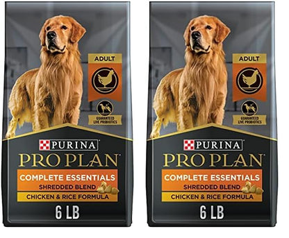 Purina Pro Plan Complete Essentials Shredded Blend Salmon and Rice Dog Food Dry Formula with Probiotics for Dogs - 33 lb. Bag