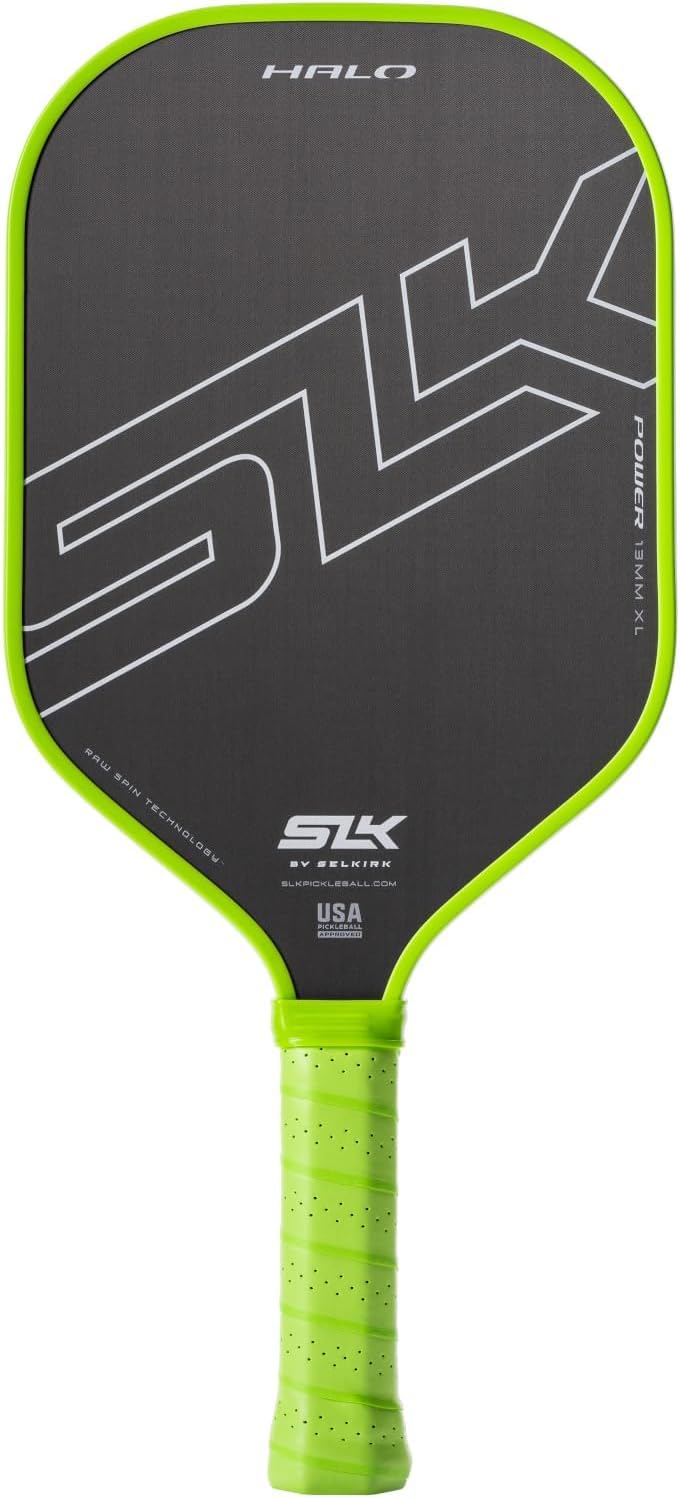 Selkirk Sport SLK Halo Raw Carbon Fiber Pickleball Paddle | Designed in The USA | Choose The T700 Raw Carbon Fiber Power, 18k Ultraweave Control, or Aramid Fiber Linkweave Thermoformed Pro