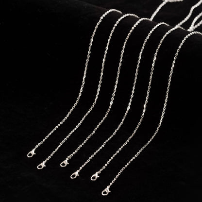 Lemonkey 24 Pack Necklace Chains Bulk,Gold and Silver Plated DIY Cable Link Chains for Jewelry Making 18 Inches