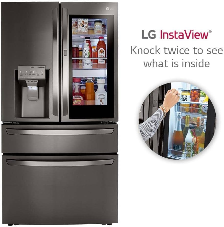 LG 23 cu. ft. Smart wi-fi Enabled InstaView™ Door-in-Door® Counter-Depth Refrigerator with Craft Ice™ Maker