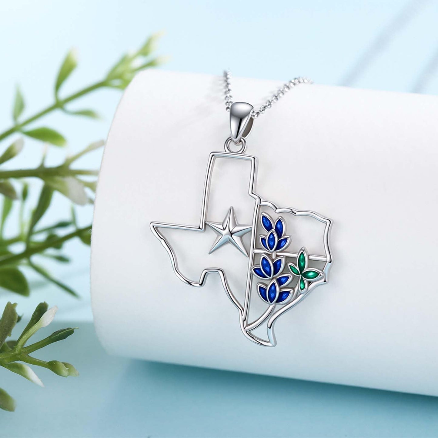 Midir&Etain Western Necklace 925 Sterling Silver Turquoise Pendant Highland Cow/Cow Skull/Hat/Tag/Cactus/Boot Cowgirl Country Jewelry for Women Men