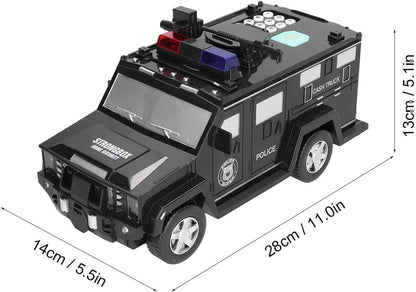 Armored Car Money Saving Box, Electronic Piggy Bank for Boys & Girls