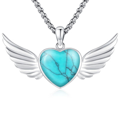 Turquoise Jewelry for Women Men 925 Sterling Silver Pendant Urn Necklaces for Ashes Picture Locket Necklace Thor Hammer Yggdrasil Virgen De Guadalupe St Michael Christopher Judas Witches Knot Necklace