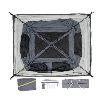 CORE Instant Cabin Tents | Family Cabin Multi Room Pop Up Tents Car Camping | Included Storage Pockets for Camping Accessories
