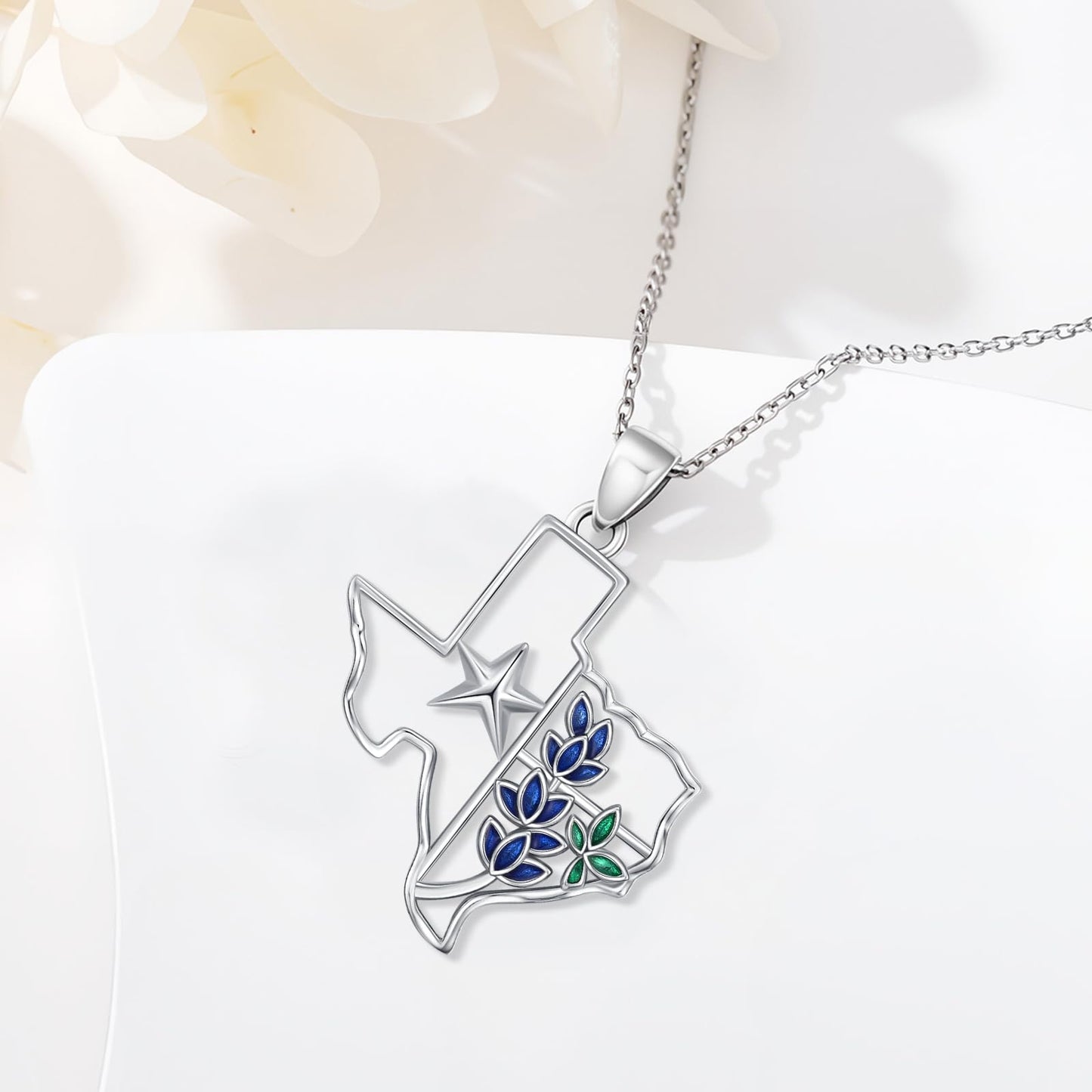Midir&Etain Western Necklace 925 Sterling Silver Turquoise Pendant Highland Cow/Cow Skull/Hat/Tag/Cactus/Boot Cowgirl Country Jewelry for Women Men