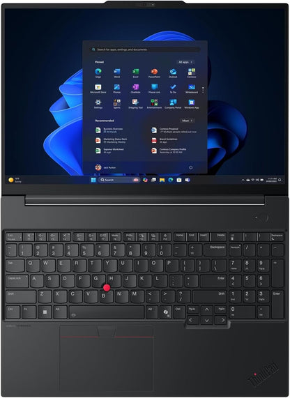 Lenovo ThinkPad E16 Gen 3 16" FHD+ Business Laptop Computer, Intel 14-Core Ultra 5 225H, 16GB DDR5, 512GB SSD, WiFi 6E, Bluetooth 5.3, Backlit Keyboard, Fingerprint Reader, Windows 11 Pro, no Mouse