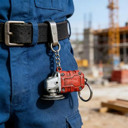 Mini Grinder Keychain, 2-in-1 Inspired Mini Grinder Keychain: Convenient Smoothing Tool + Tool Enthusiast Collectible (1)