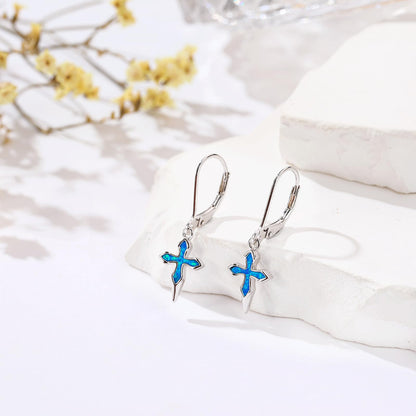 Dangle Earrings 925 Sterling Silver Leverback Earrings Birthday Gift Christmas Sterling Silver Jewelry for Women