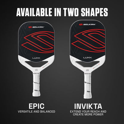Selkirk Sport LUXX Control Pickleball Paddles | Carbon Fiber Pickleball Paddle with Polypropylene X7 Core | InfiniGrit Surface Technology