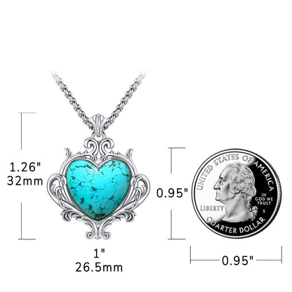 Turquoise Jewelry for Women Men 925 Sterling Silver Pendant Urn Necklaces for Ashes Picture Locket Necklace Thor Hammer Yggdrasil Virgen De Guadalupe St Michael Christopher Judas Witches Knot Necklace