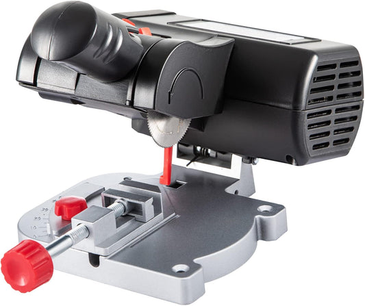 VEVOR Mini Miter Cut-off Chop Saw, 110V Two 2-5/16" Blade of Steel and Resin with 1/2inch Cutting Depth, 0-45° Benchtop Miter Saw for Copper, Aluminum, Wood, Zinc in Hobby Craft