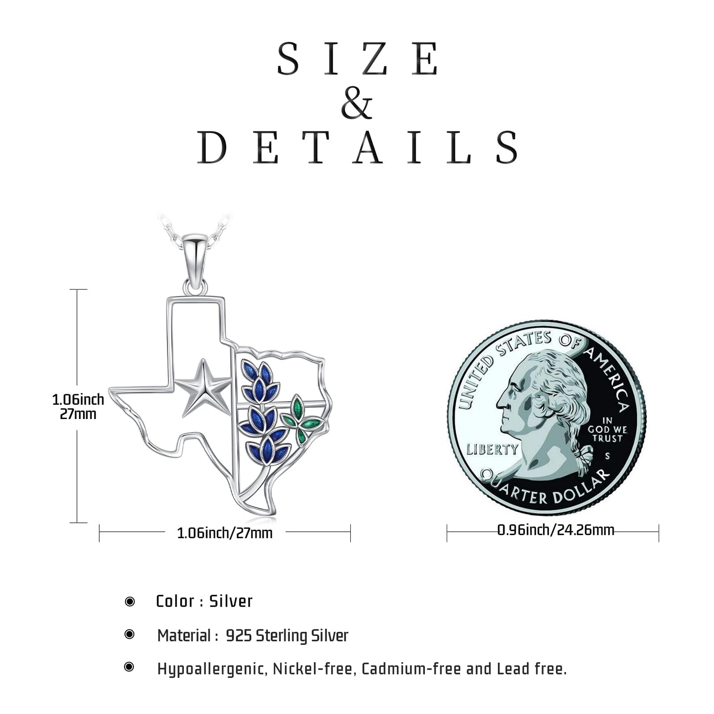 Midir&Etain Western Necklace 925 Sterling Silver Turquoise Pendant Highland Cow/Cow Skull/Hat/Tag/Cactus/Boot Cowgirl Country Jewelry for Women Men