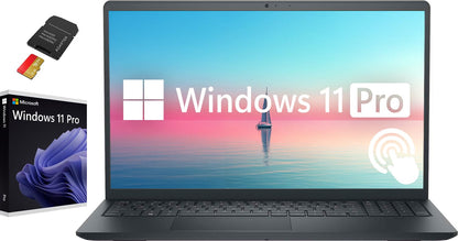 Dell Inspiron 15" FHD Touchscreen Business & Student Laptop Computer, 64GB RAM 2.5TB Storage (2TB SSD+ 512GB SD Card), 10-Cores Intel Core i5, Windows 11 Pro with Microsoft Office Included, Black
