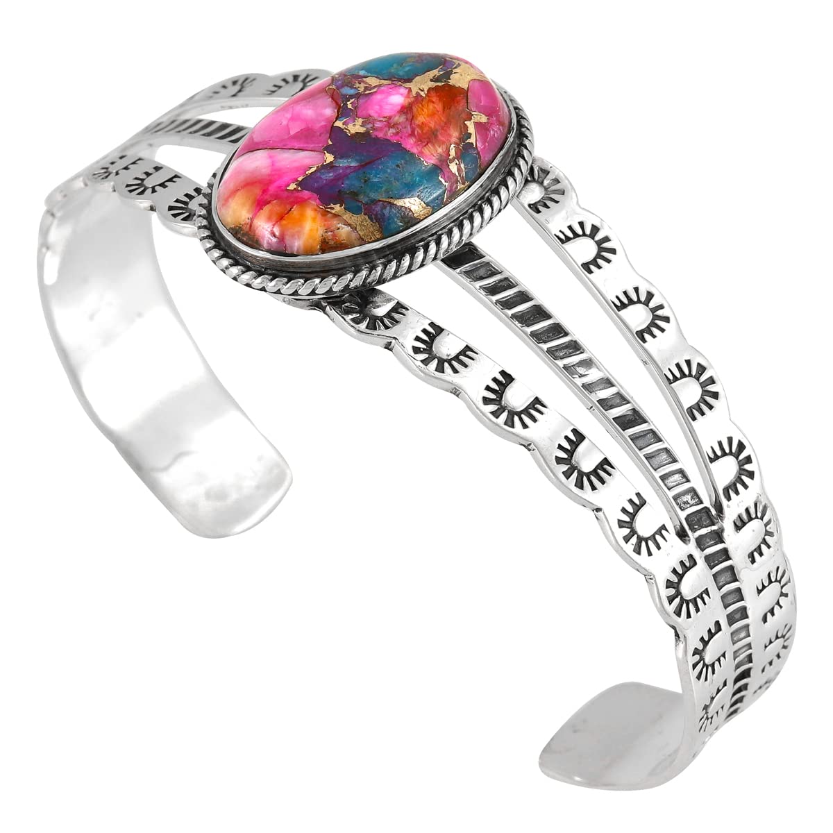 Turquoise Bracelet Sterling Silver 925 Genuine Gemstones