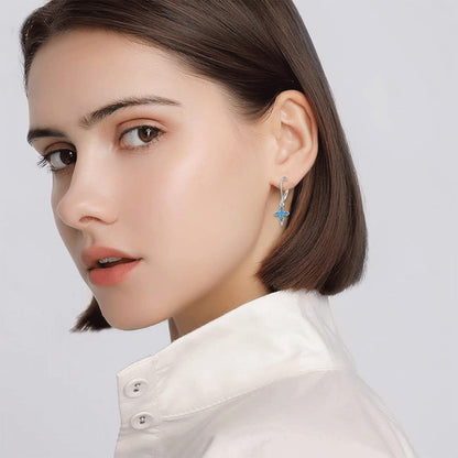 Dangle Earrings 925 Sterling Silver Leverback Earrings Birthday Gift Christmas Sterling Silver Jewelry for Women