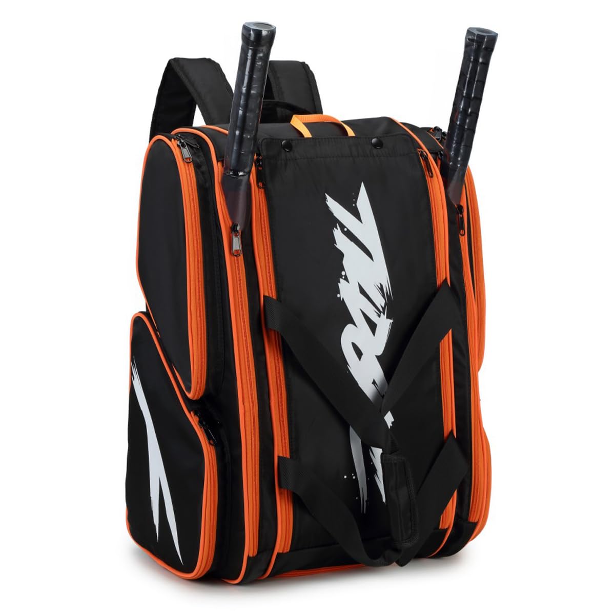 Pickleball Bag - Large Paddle Bag for 4 Paddles & Accessories - Fence Hook, Extra Pockets, Shoe Compartment