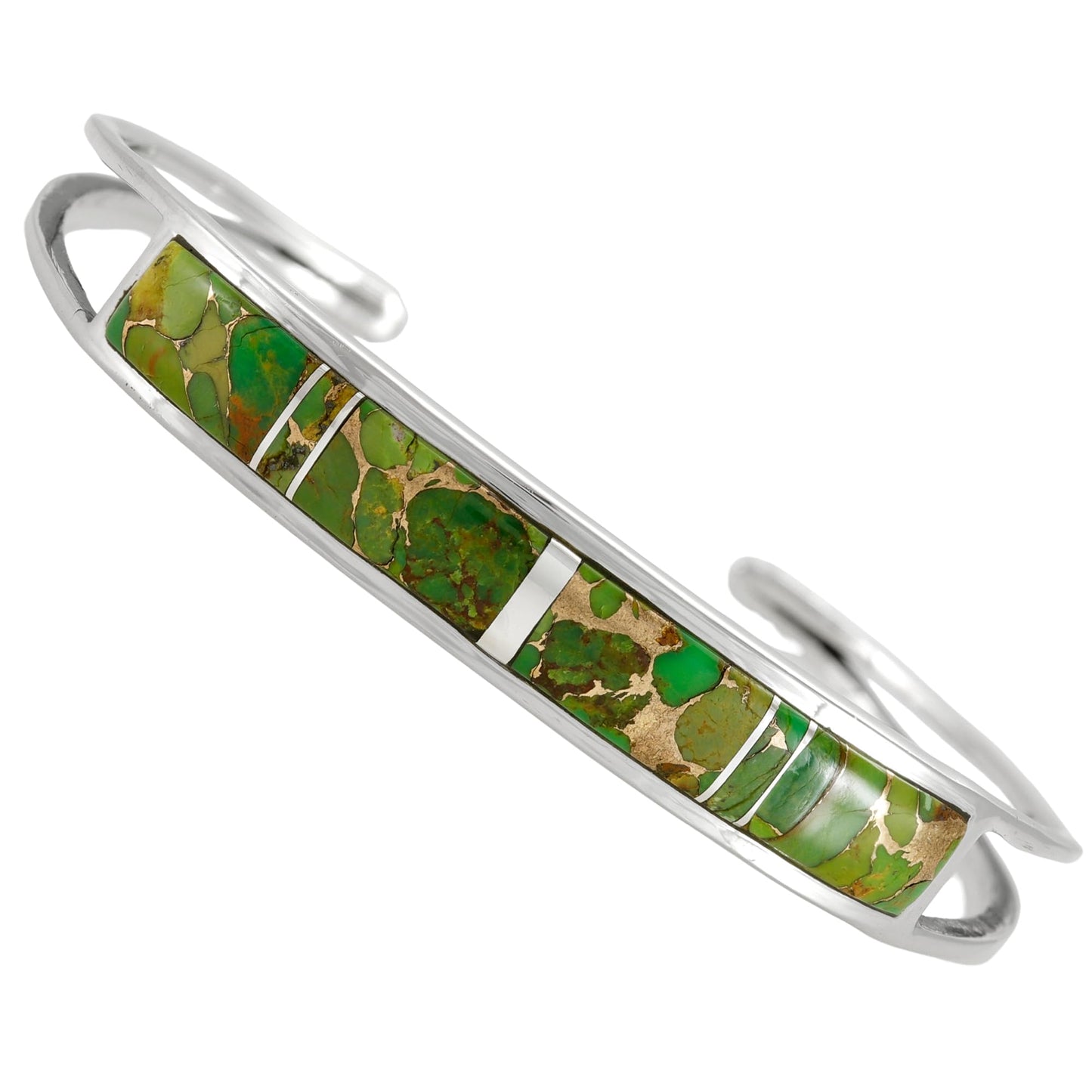 Turquoise Bracelet Sterling Silver 925 Genuine Gemstones Cuff Bracelet