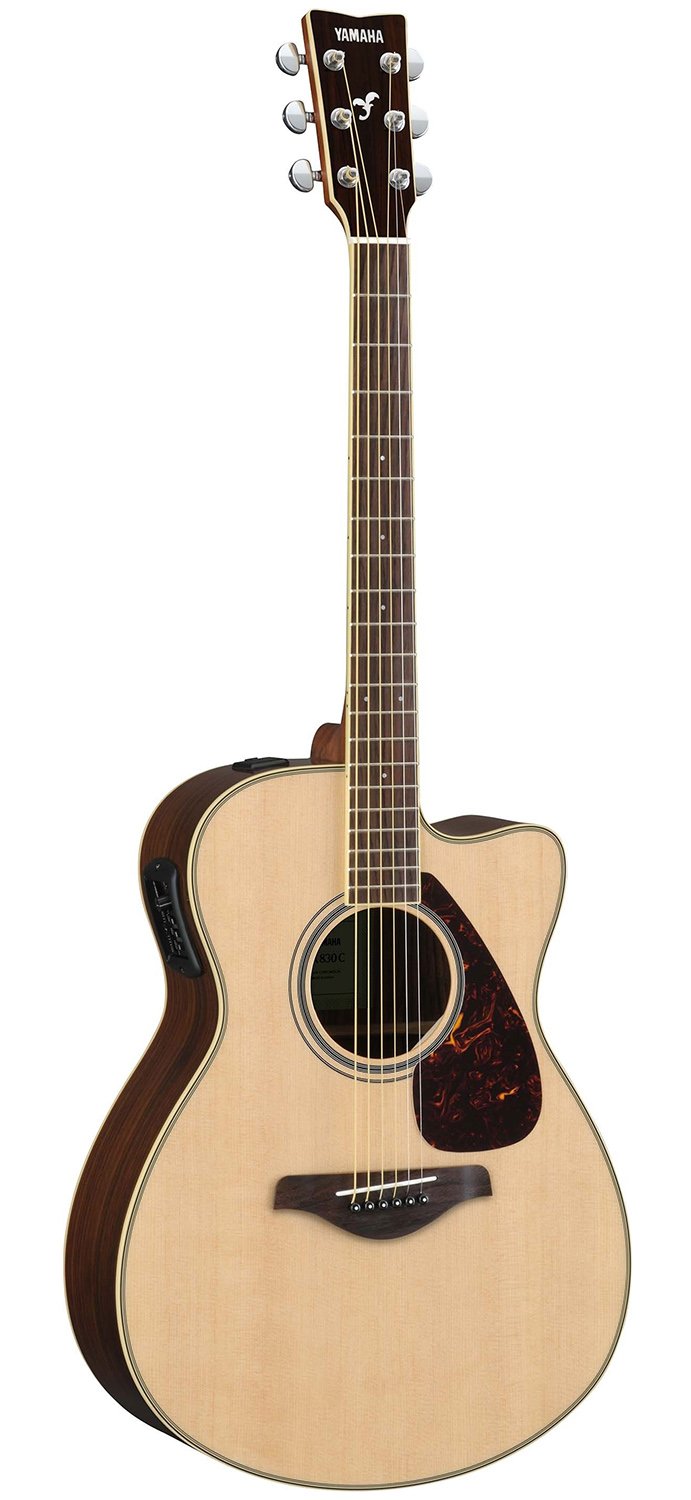 Yamaha FG830 Solid Top Acoustic Guitar, Autumn Burst