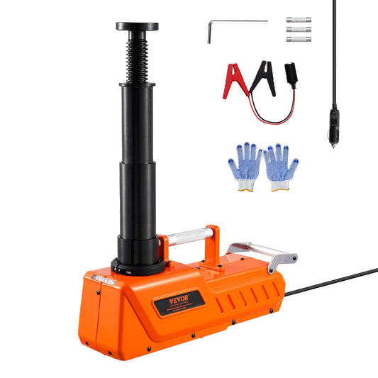 VEVOR Electric Car Jack, 5 Tons /11000 lbs, Electric Scissor Jack with Built-in Inflator, 12V Tire Change Replacement with Electric Impact Wrench & LED Light, Portable Jack kit for Sedan, SUV, Truck