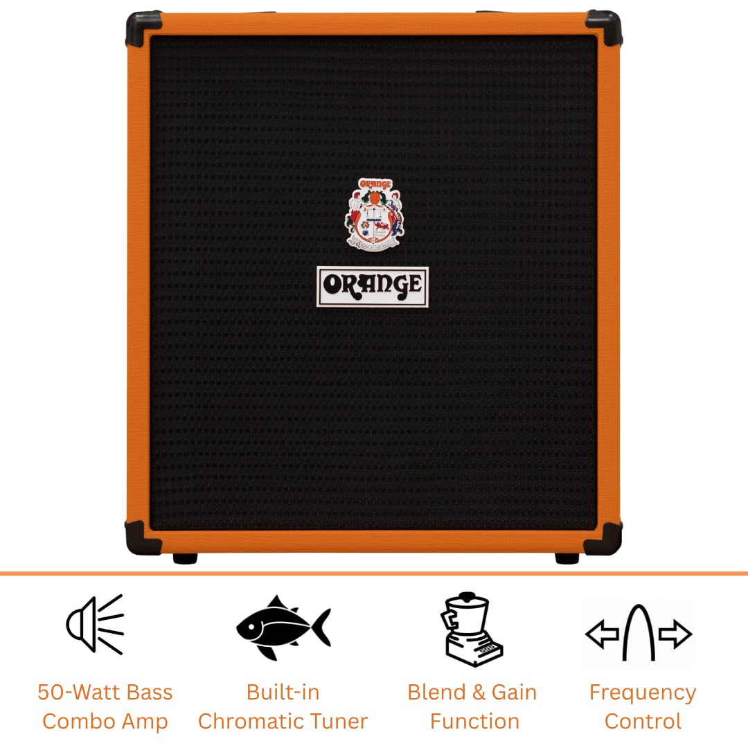Orange Crush Bass 100W Bass Guitar Combo Amp, Orange