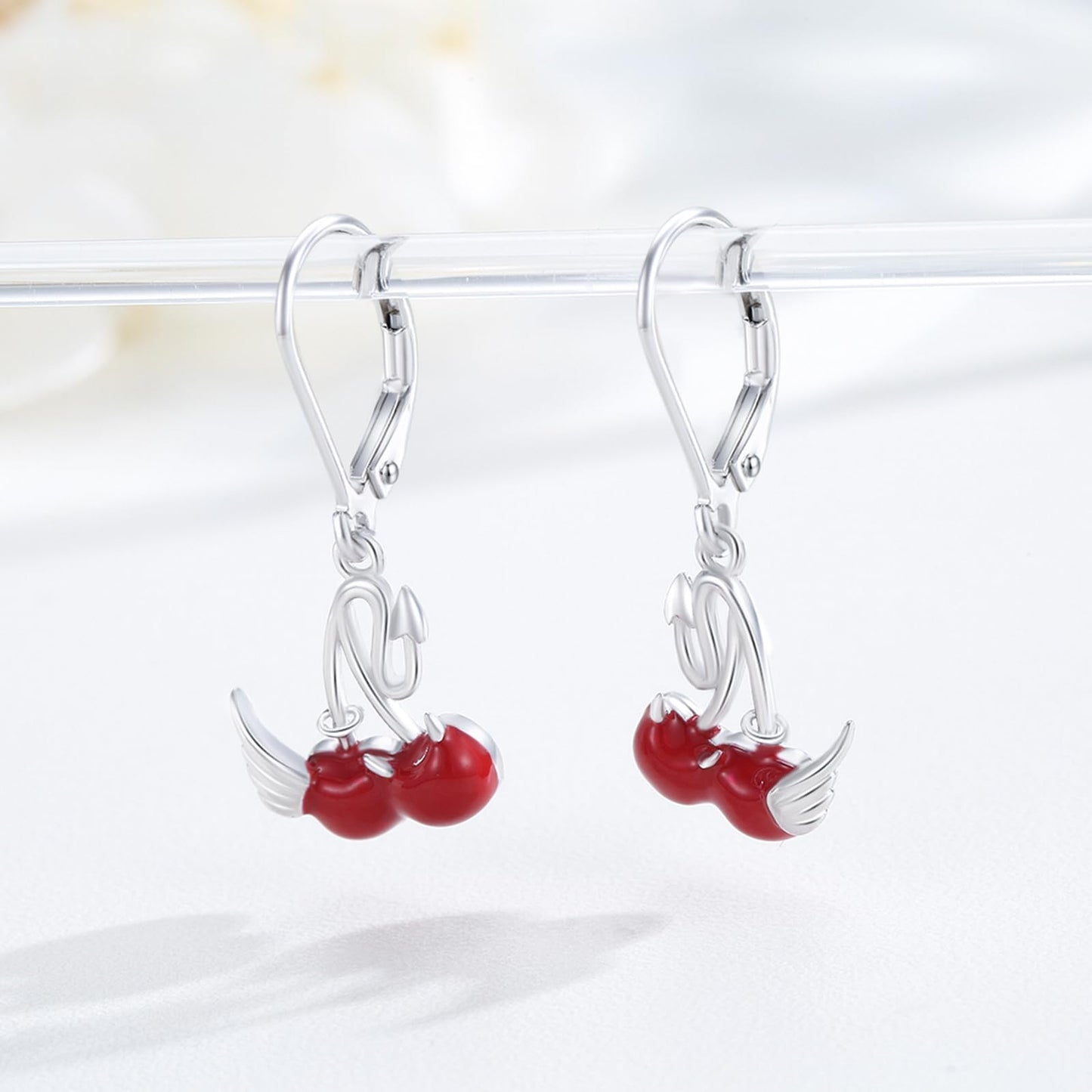 Dangle Earrings 925 Sterling Silver Leverback Earrings Birthday Gift Christmas Sterling Silver Jewelry for Women