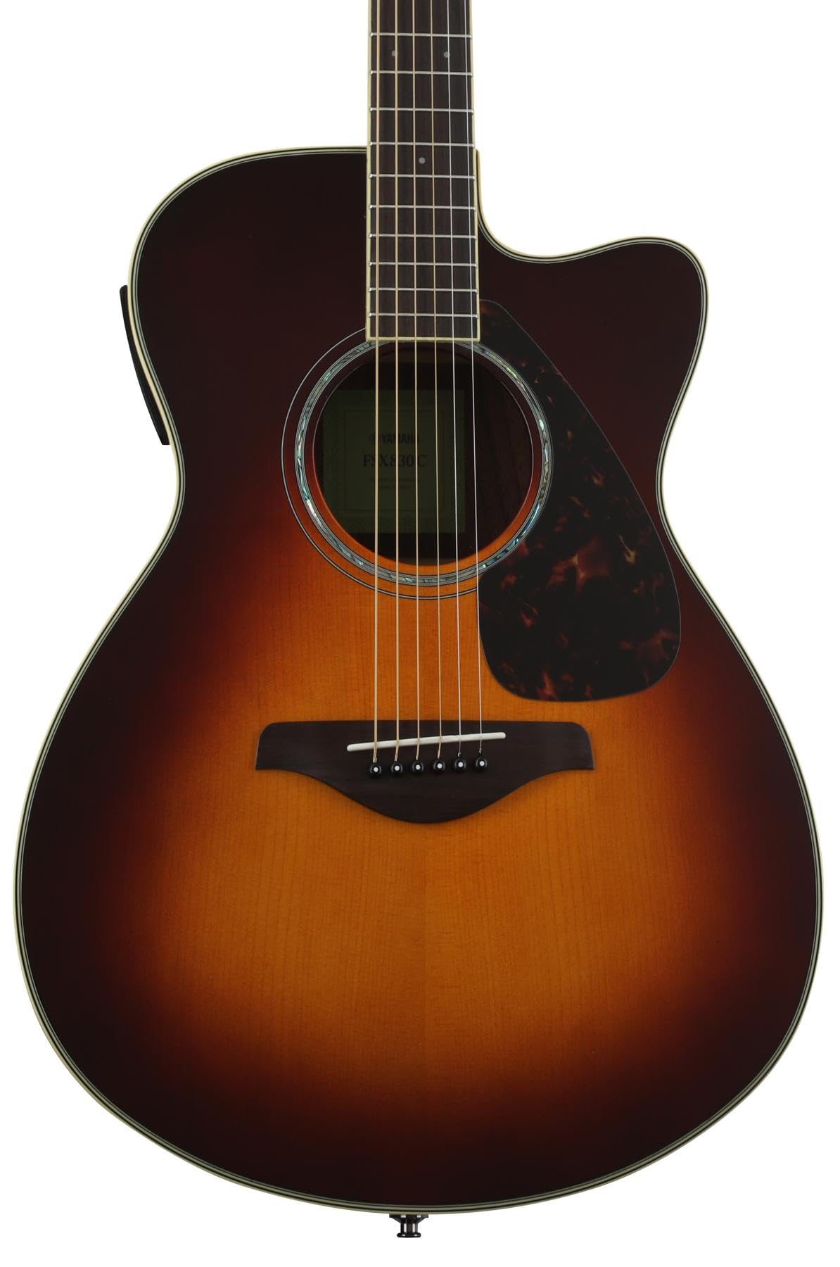 Yamaha FG830 Solid Top Acoustic Guitar, Autumn Burst