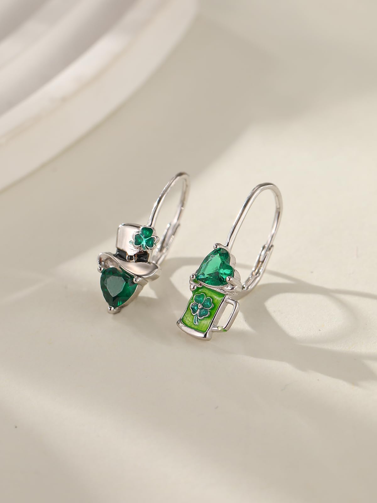 Dangle Earrings 925 Sterling Silver Leverback Earrings Birthday Gift Christmas Sterling Silver Jewelry for Women