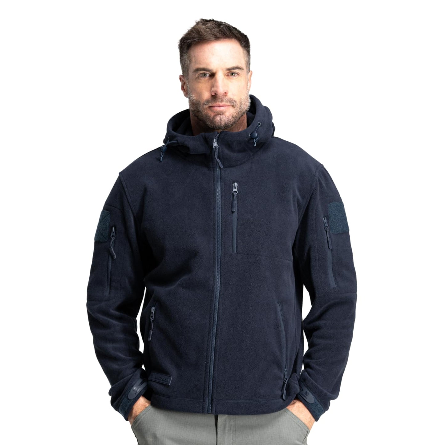 Baerskin Tactical Hoodie Jacket for Men 4.0 - Military Style Fleece Sweater for Cold, Rain, Wind or Snow