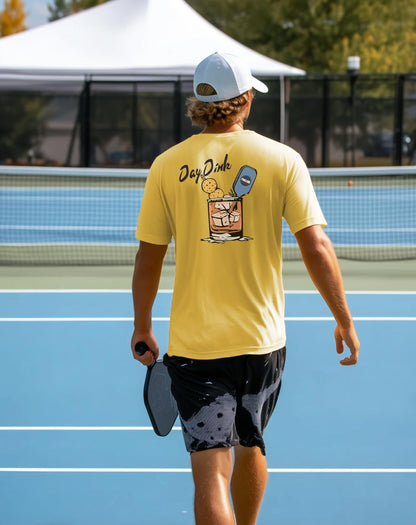 Pickleball Shirts for Men - UPF 50+ Quick Dry Performance Tee Short Sleeve T-Shirt for Pickleball Players
