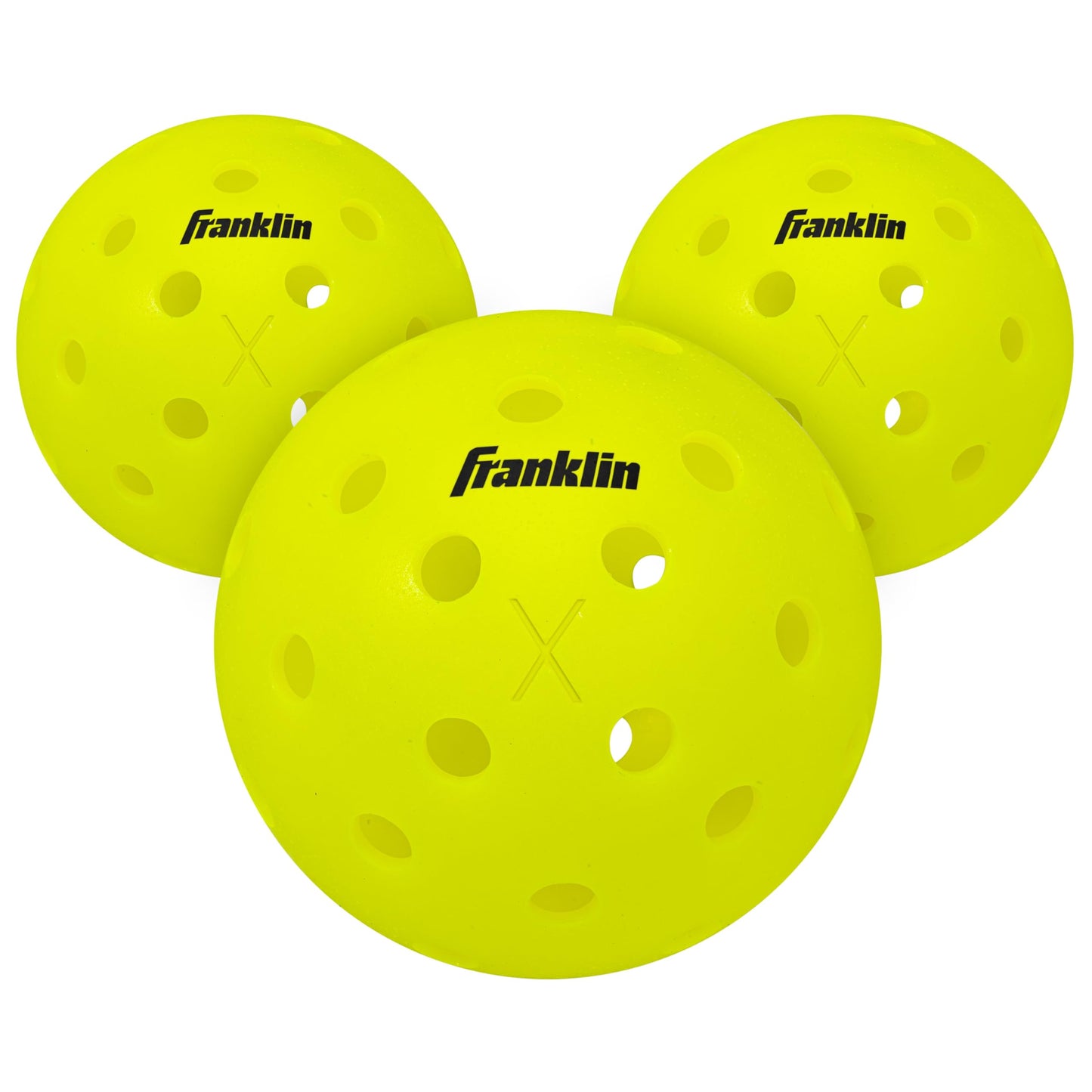 Franklin Sports X-40 Outdoor Pickleballs - Official Ball of USA Pickleball, APP Tour + US Open - Regulation Size
