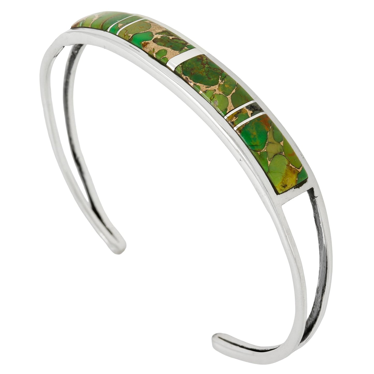 Turquoise Bracelet Sterling Silver 925 Genuine Gemstones Cuff Bracelet