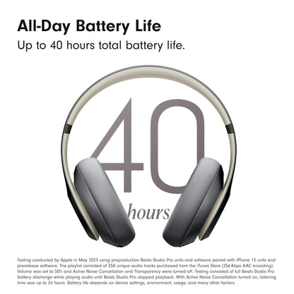 Beats Studio Pro - Premium Wireless Over-Ear Headphones- Up to 40-Hour Battery Life, Active Noise Cancelling, USB-C Lossless Audio, Apple & Android Compatible - Black