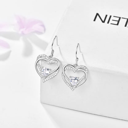 Dangle Earrings 925 Sterling Silver Leverback Earrings Birthday Gift Christmas Sterling Silver Jewelry for Women