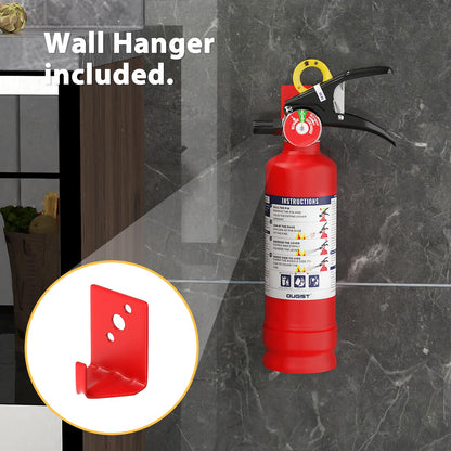 Ougist ABC Fire Extinguisher for Home & Vehicle - 2.5 lb 1-A:10-B:C Rated, Dry Chemical Fire Safety with Quick-Release Handle, Certified for Kitchen/Car/Boat Use-Model FF1KG-2Pack
