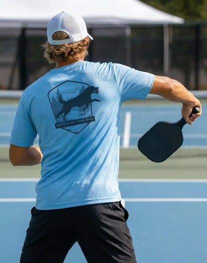 Pickleball Shirts for Men - UPF 50+ Quick Dry Performance Tee Short Sleeve T-Shirt for Pickleball Players