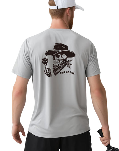 Pickleball Shirts for Men - UPF 50+ Quick Dry Performance Tee Short Sleeve T-Shirt for Pickleball Players