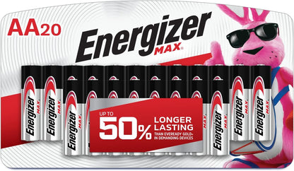 Energizer AA Batteries, MAX Double AA Battery Alkaline, 4 Count