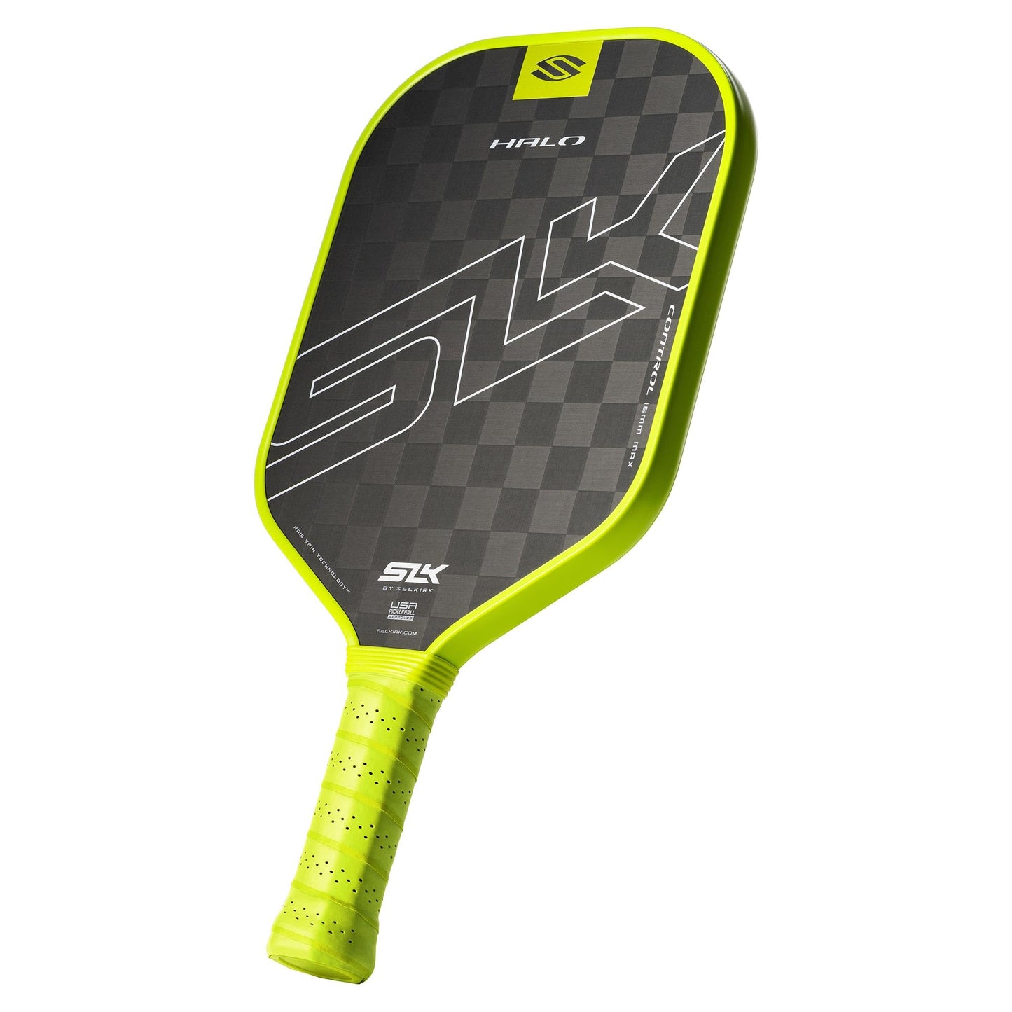 Selkirk Sport SLK Halo Raw Carbon Fiber Pickleball Paddle | Designed in The USA | Choose The T700 Raw Carbon Fiber Power, 18k Ultraweave Control, or Aramid Fiber Linkweave Thermoformed Pro